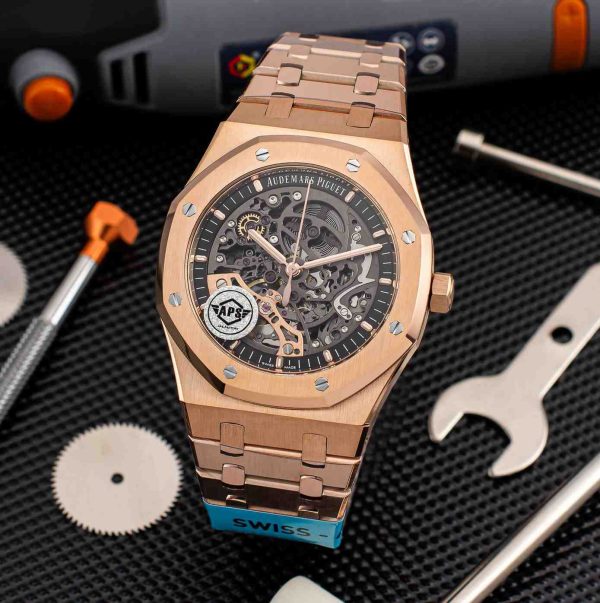 audemars piguet double balance​ high copy​ rose gold