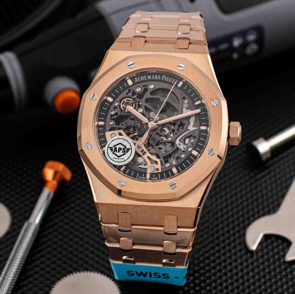 audemars piguet double balance​ high copy​ rose gold