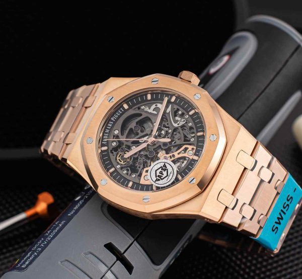 audemars piguet double balance​ high copy​ rose gold