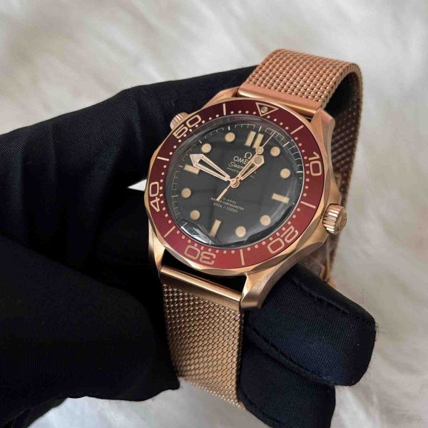 omega seamaster diver 300m bronze gold