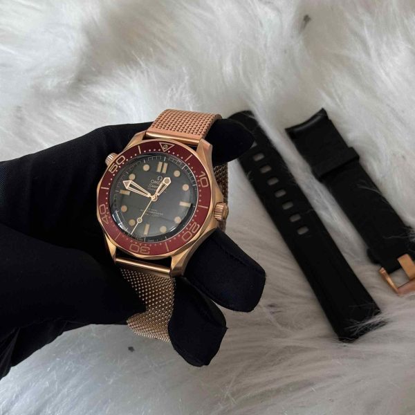 omega seamaster diver 300m bronze gold