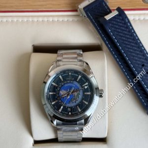 Omega Seamaster Aqua Terra Chronometer GMT World Timer