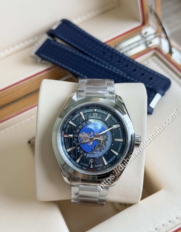 Omega Seamaster Aqua Terra Chronometer GMT World Timer - Image 2