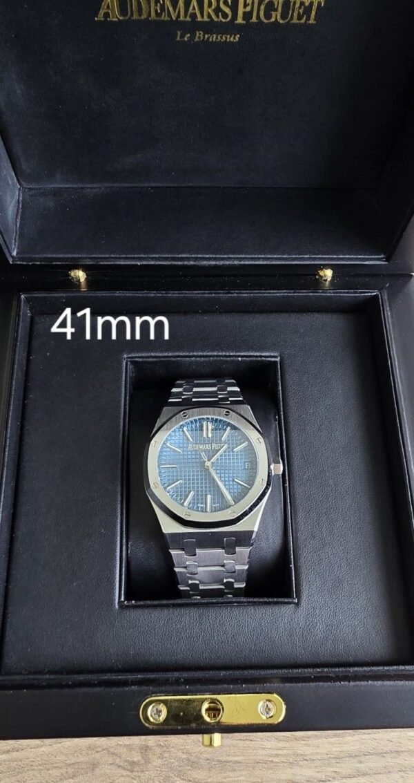 Audemars Piguet Royal Oak 41MM Mens Replica Watch – Stainless Steel Blue