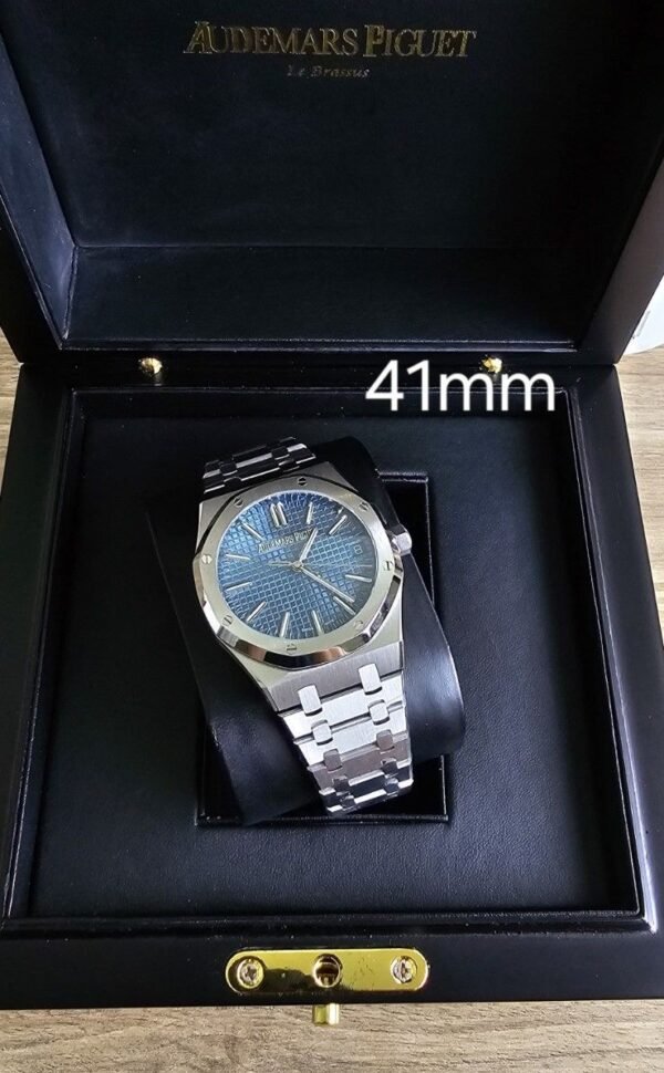 Audemars Piguet Royal Oak 41MM Mens Replica Watch – Stainless Steel Blue