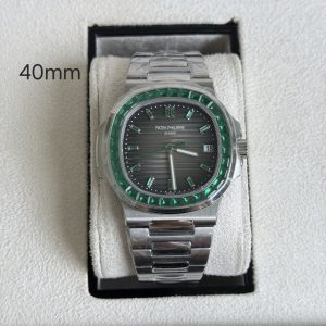 Patek Philippe Nautilus 5711/113P-001 With Emerald Baguette Bezel Copy Watch