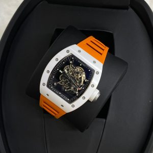 Richard Mille RM 055 Bubba Watson black dial and orange strap