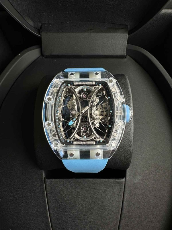 Richard Mille RM 53-02 Tourbillon Sapphire Crystal Watch blue colour