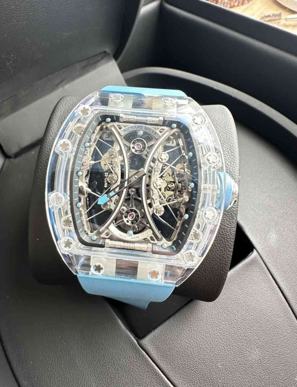 Richard Mille RM 53-02 Tourbillon Sapphire Crystal Watch blue colour