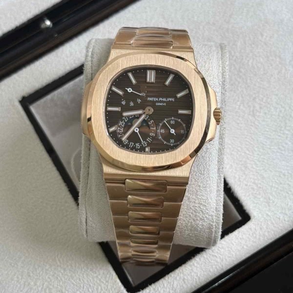patek philippe moonphase rose gold​ copy watch