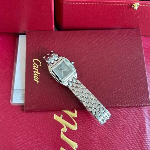 Panthere De Cartier Watch Steel Gray Dial WSPN0010