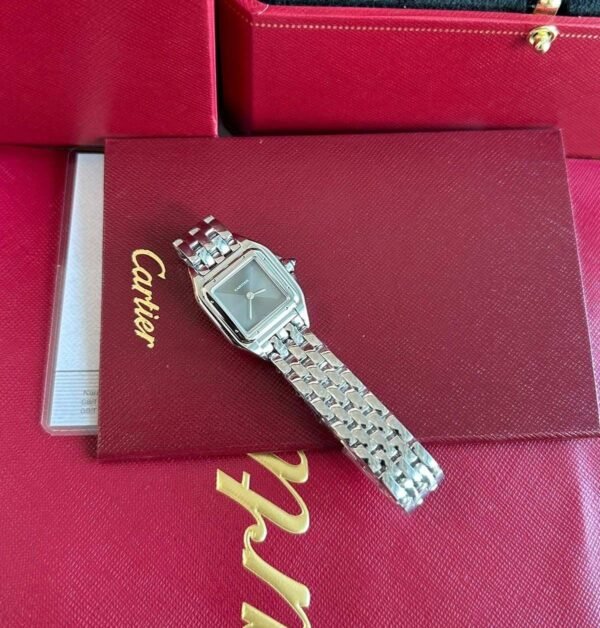 Panthere De Cartier Watch Steel Gray Dial WSPN0010