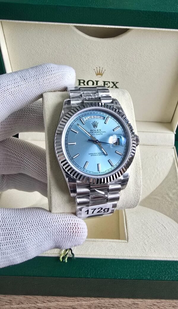 Rolex Day-Date Platinum 40MM 228236 Ice-Blue