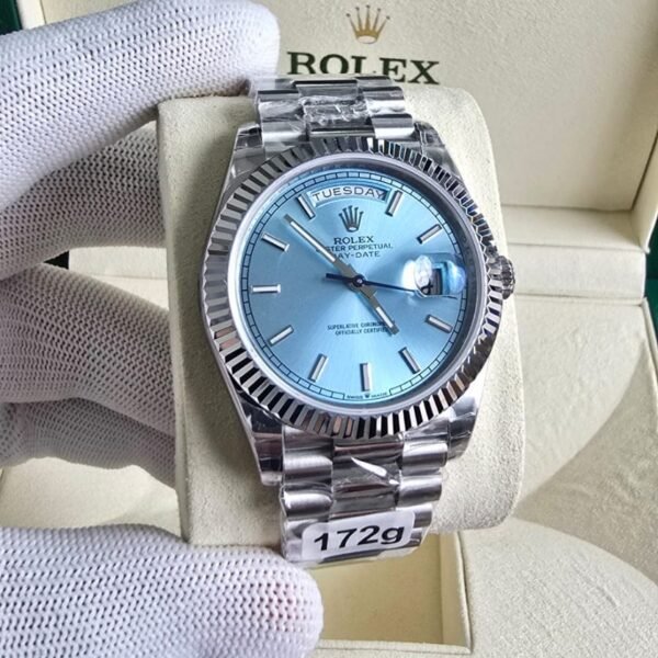Rolex Day-Date Platinum 40MM 228236 Ice-Blue