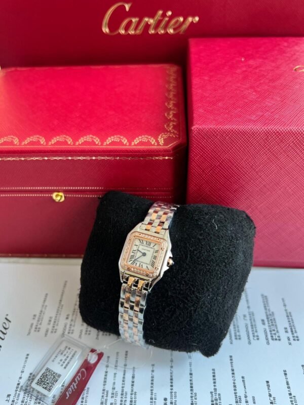 Cartier De Panthere Watch Gemstone W4PN0007 Golden