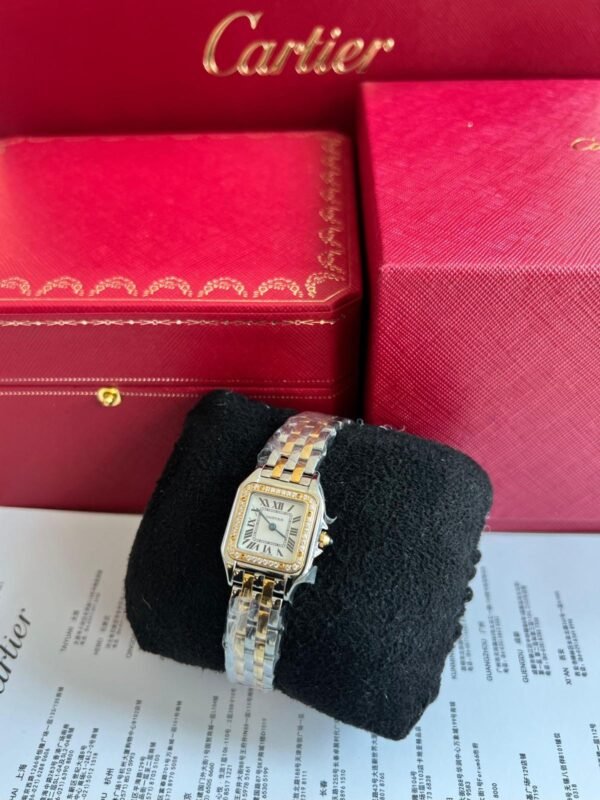 Cartier De Panthere Watch Gemstone W4PN0007 Golden