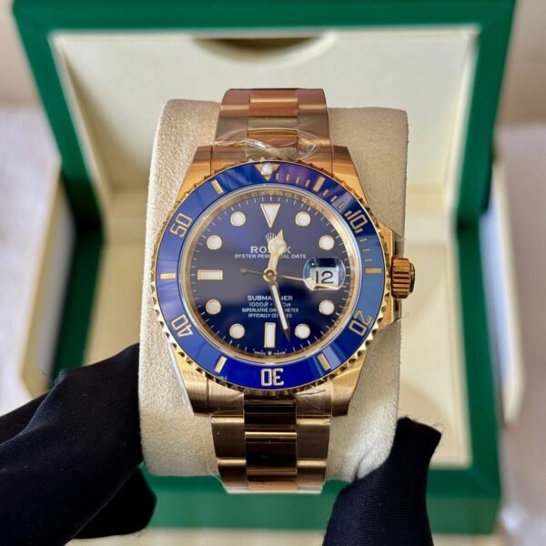 Rolex Submariner Date Yellow Gold Blue Dial