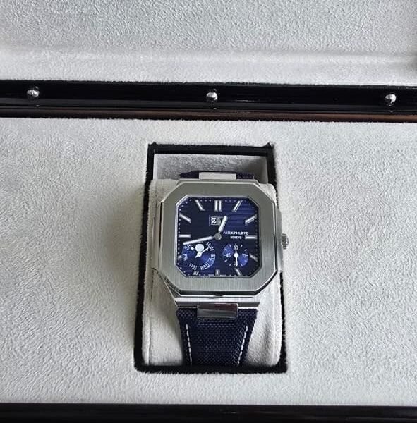 Patek Philippe Cubitus Blue Dial World Time GMT Swiss Automatic Copy Watch