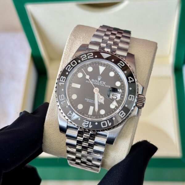 Rolex GMT Master II Bruce Wayne Jubilee Black Dial 126710GRNR