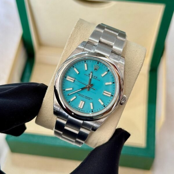 Rolex Oyster Perpetual 41mm Turquoise Blue Dial 124300-0006