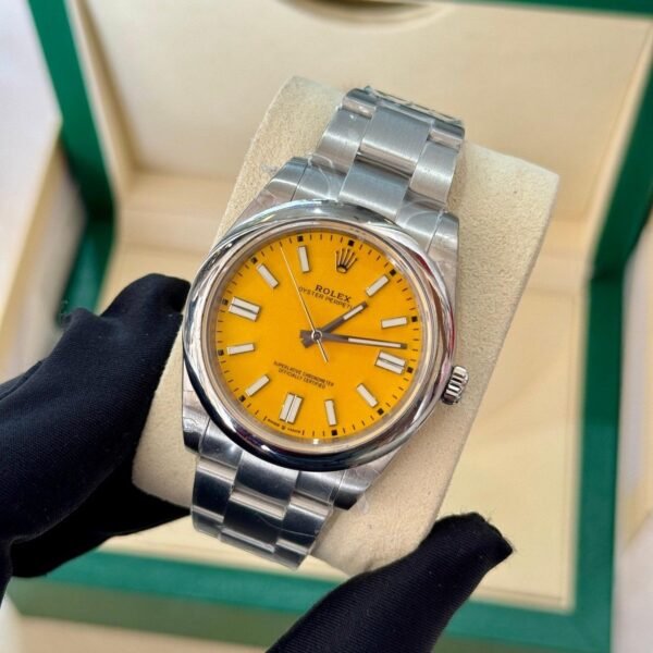 Rolex Oyster Perpetual Oyster Steel Yellow Dial 124300