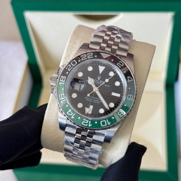 Rolex GMT-Master II Sprite Black Dial Steel Bracelet