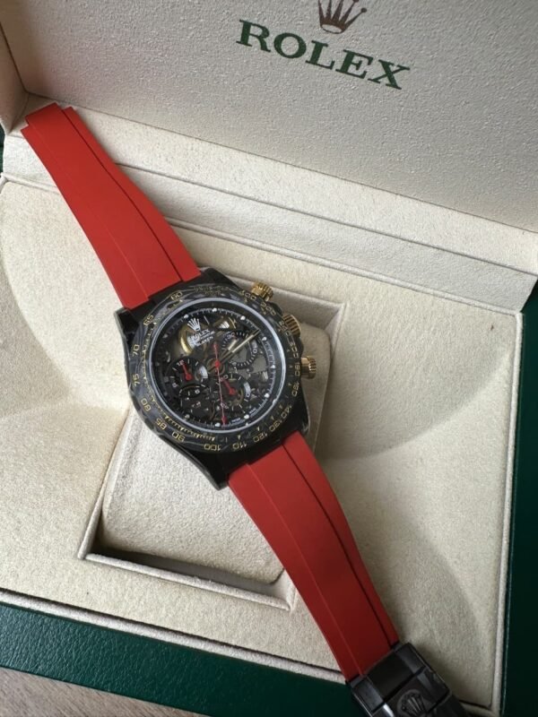 Rolex Cosmograph Daytona Blaken Red Skeleton Dial 40mm