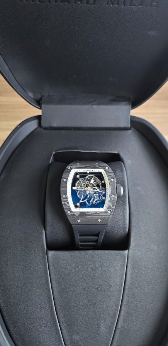 Richard Mille RM055 Black Skeleton Dial Carbon